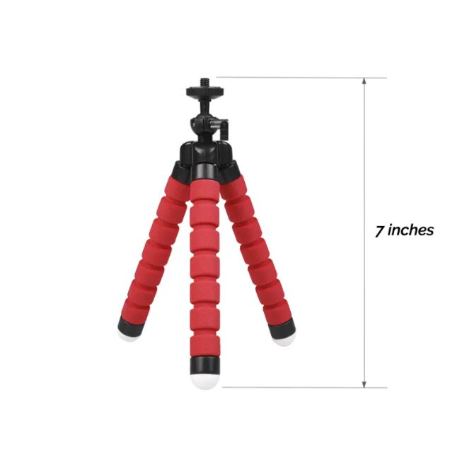 Flexible Small Octopus Mount Mini Tripod Bluetooth Remote Stand Holder